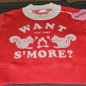 Sugar Thrillz Dolls kill NWT Red Squirrel Sweater